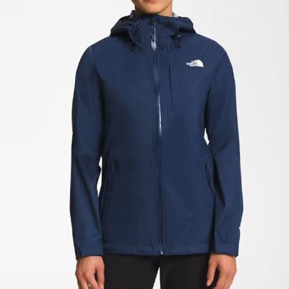 North Face Women's Short Raincoat - Navy Blue - LIKE NEW - XS